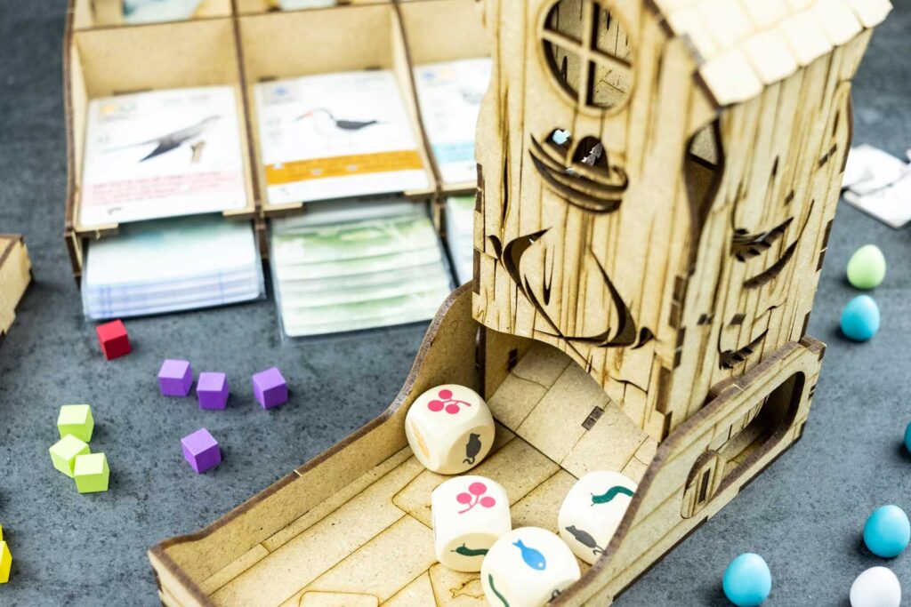 Dice Tower compatible with Wingspan The Dicetroyers