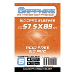 Sapphire card sleeves Orange Standard USA 57.5x89mm 60 micron