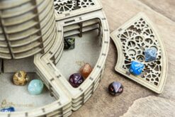 The Lighthouse Dice Tower + The Dice Coast 4 Slots Dice Holder Bundle The Dicetroyers
