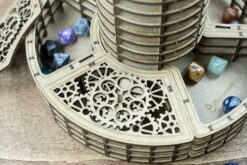 The Lighthouse Dice Tower + The Dice Coast 4 Slots Dice Holder Bundle The Dicetroyers