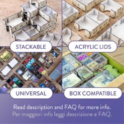 The Puzzle Itch Medium universal organizer tray system for small sized cards big tokens or tiles The Dicetroyers