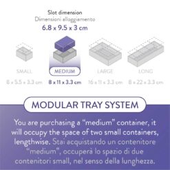 The Puzzle Scratch Medium universal organizer tray system for standard sized cards The Dicetroyers