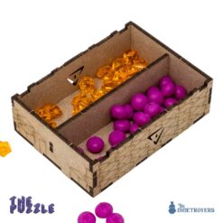 The Puzzle Trinity Medium universal organizer tray system for tokens meeples and other small sized pieces The Dicetroyers