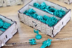 The Puzzle Trinity Medium universal organizer tray system for tokens meeples and other small sized pieces The Dicetroyers