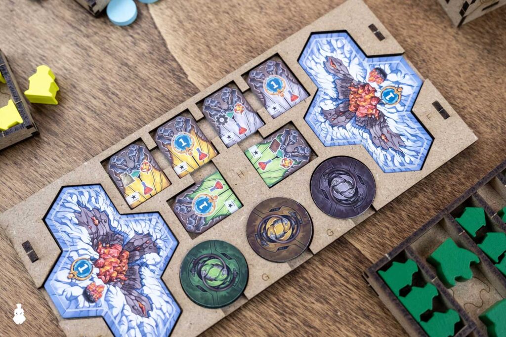 Revive Organizer plus player board risers The Dicetroyers