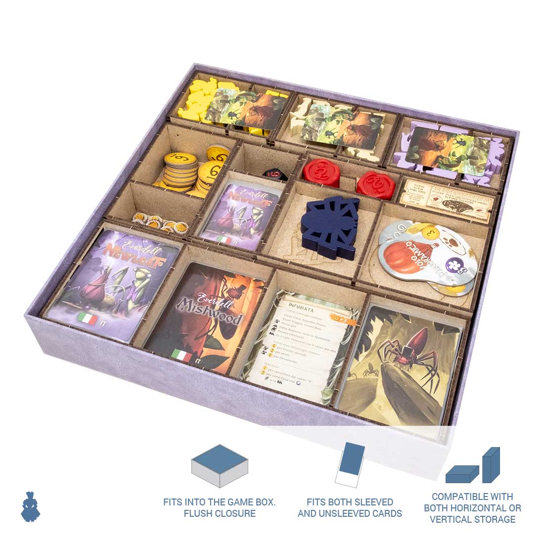 Board Game Insert Organizer Everdell Mistwood Newleaf expansions The Dicetroyers Board Game Insert Organizer Everdell Mistwood Newleaf expansions The Dicetroyers